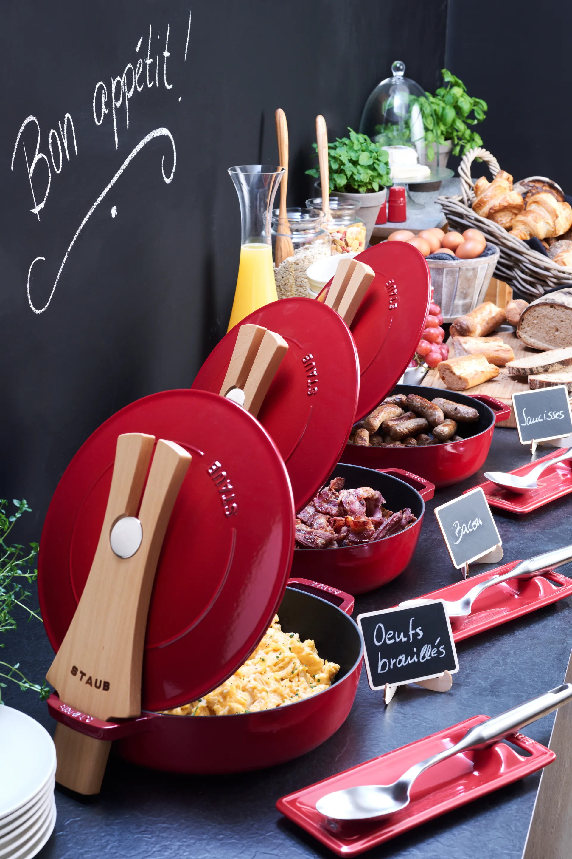 Staub suporte de tampa de madeira, 24 cm STAUB