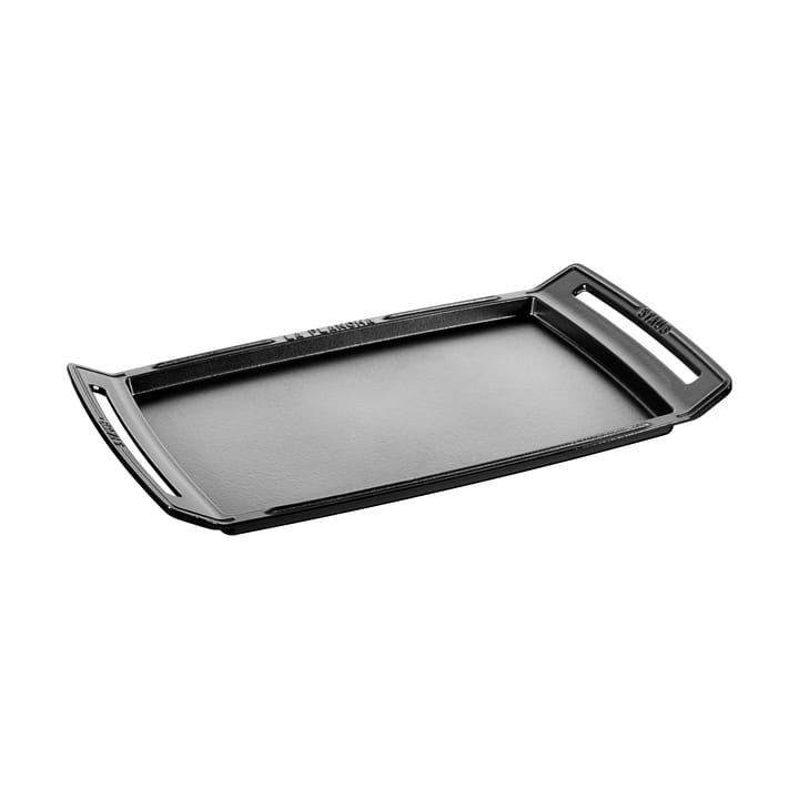 Staub Teppanyaki grelha de ferro fundido com alças 38x25 cm - Preto - STAUB