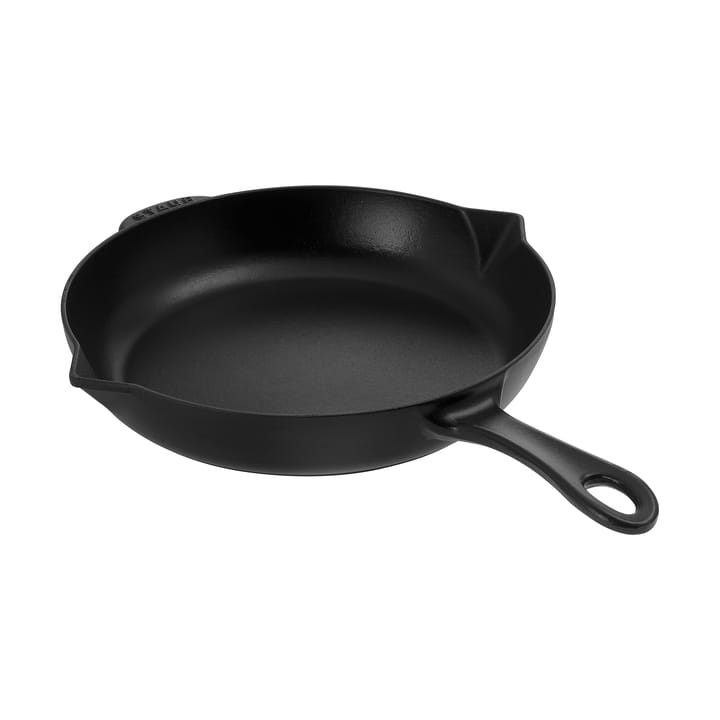 Stoab frigideira de ferro fundido com bico de despejo Ø26 cm - Preto - STAUB
