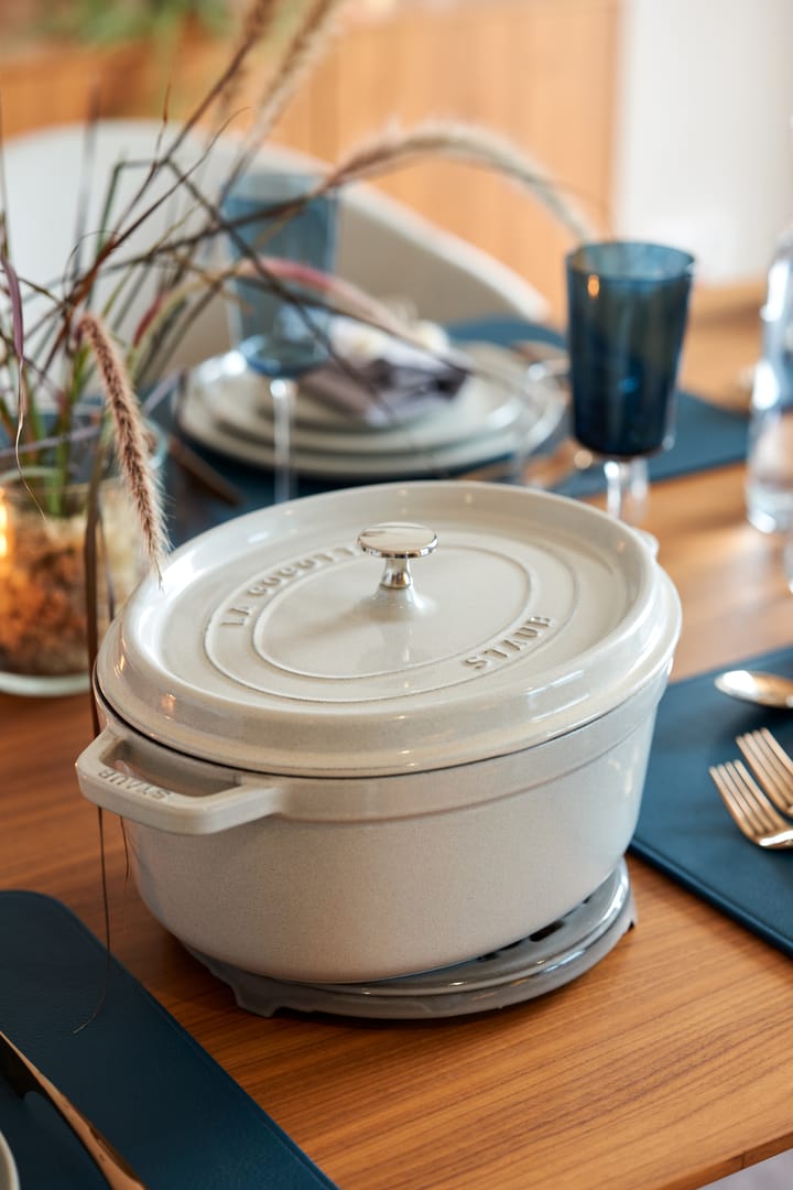 Travessa de forno oval Staub White Truffle, 5,5 l STAUB