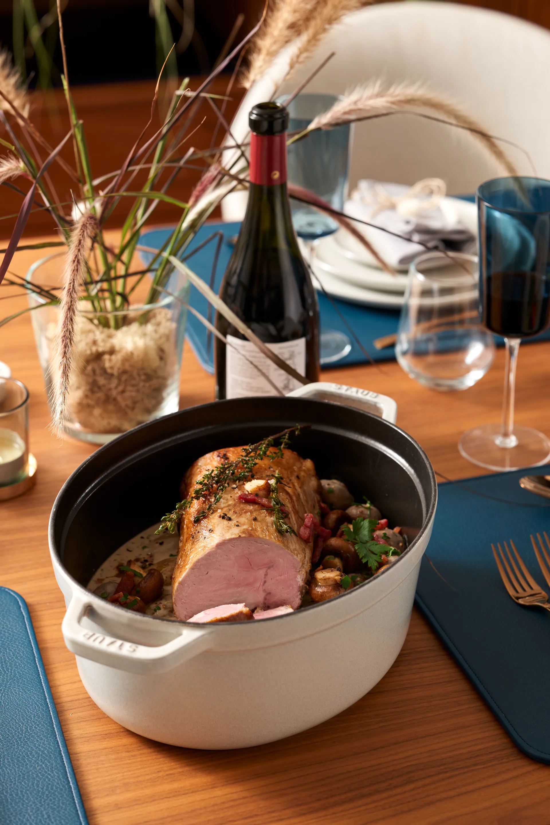 Travessa de forno oval Staub White Truffle, 8 l STAUB