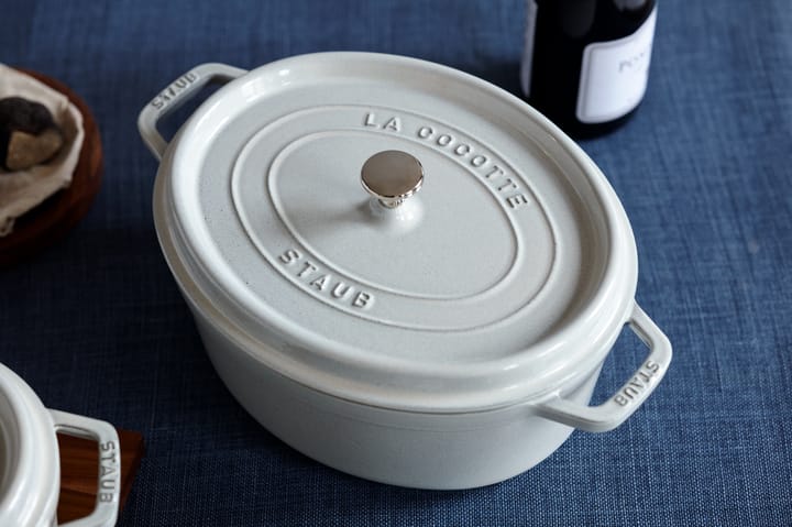Travessa de forno oval Staub White Truffle, 8 l STAUB