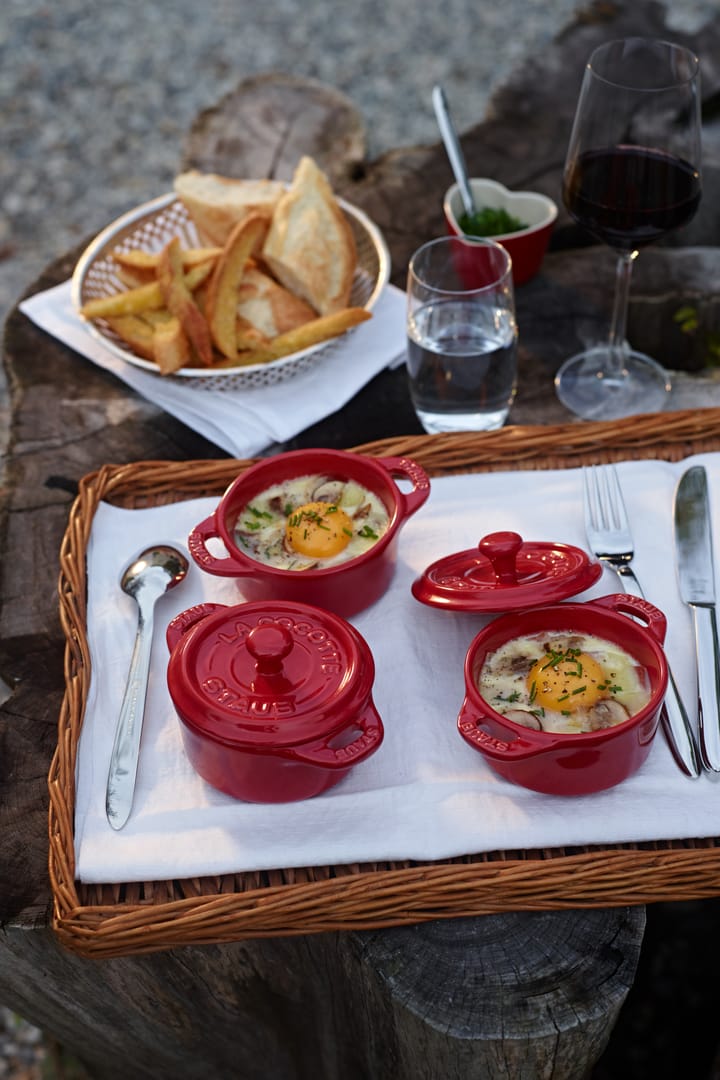 Travessa para forno mini redonda Staub 0,2 l, vermelho STAUB