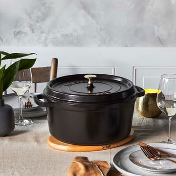 Travessa para forno mini redonda Staub 6,7 l - preto - STAUB