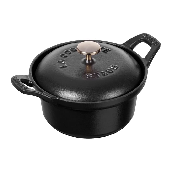 Travessa para forno redonda Vintage La Coquette 0,5 L, Preto STAUB