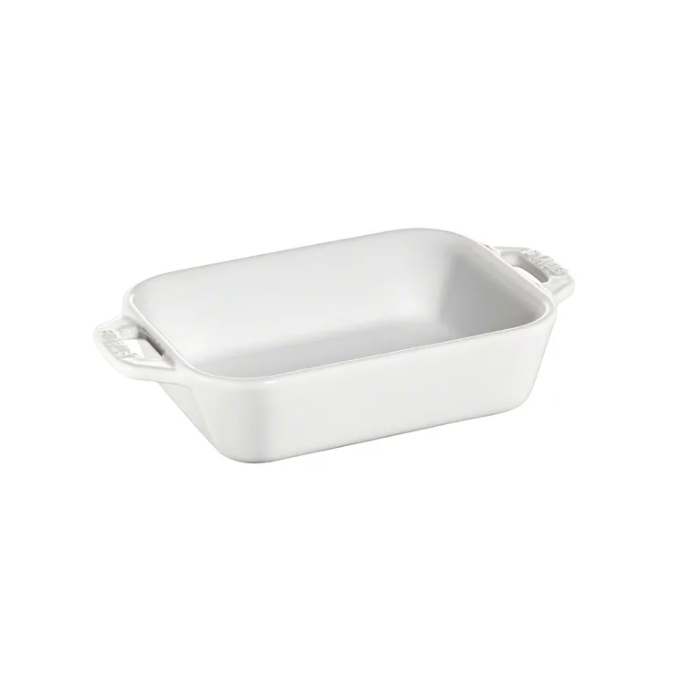 Travessa p/forno retangular Staub 14x11 cm, branco STAUB