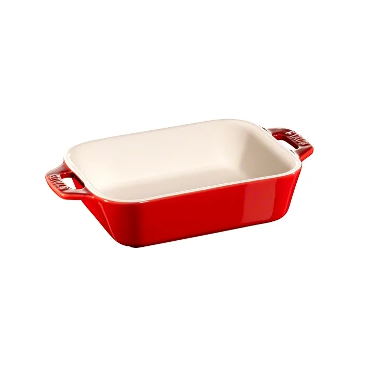Travessa p/forno retangular Staub 14x11 cm, vermelho STAUB