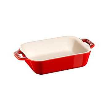 Travessa p/forno retangular Staub 14x11 cm - vermelho - STAUB