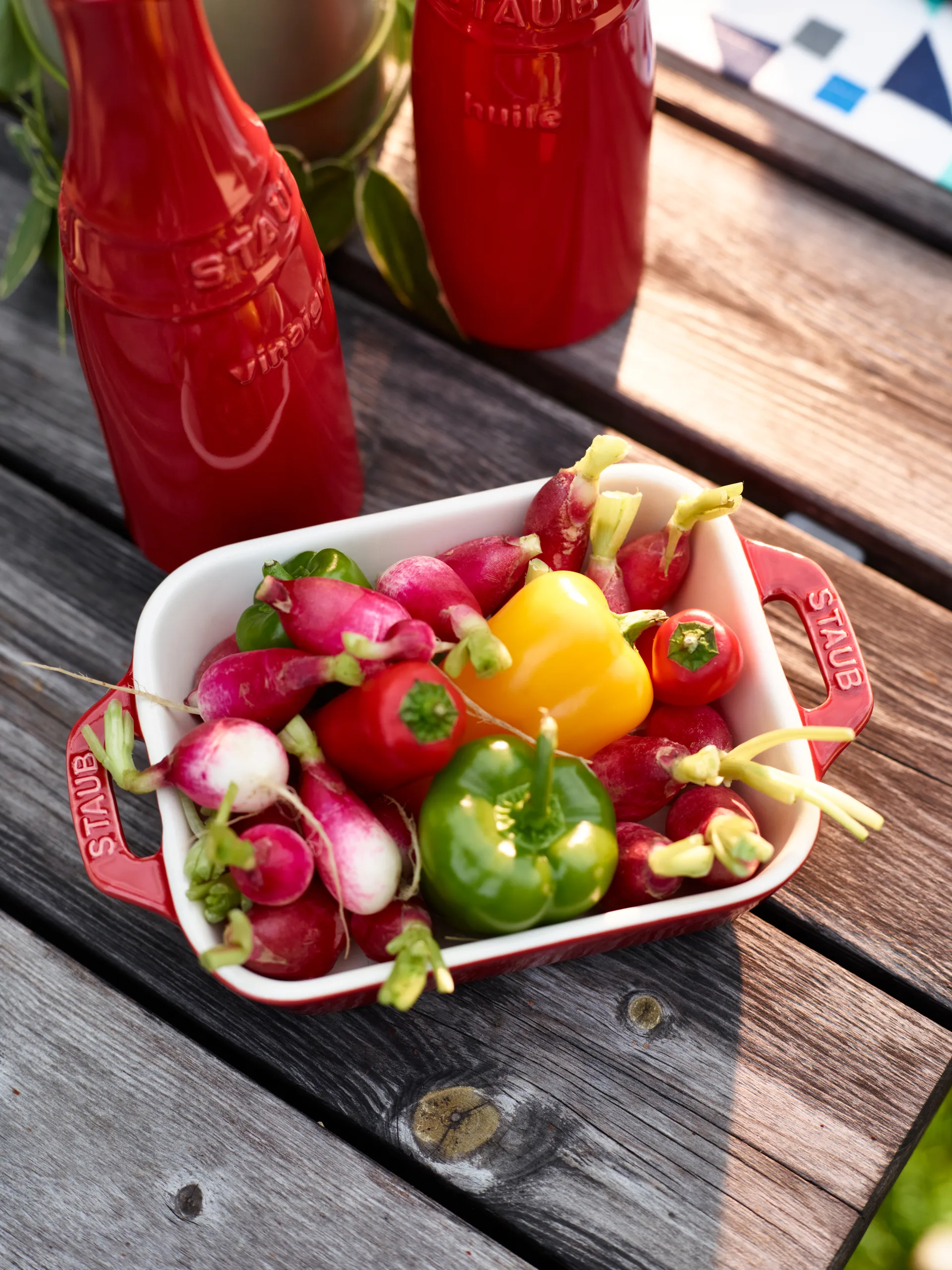 Travessa p/forno retangular Staub 14x11 cm, vermelho STAUB