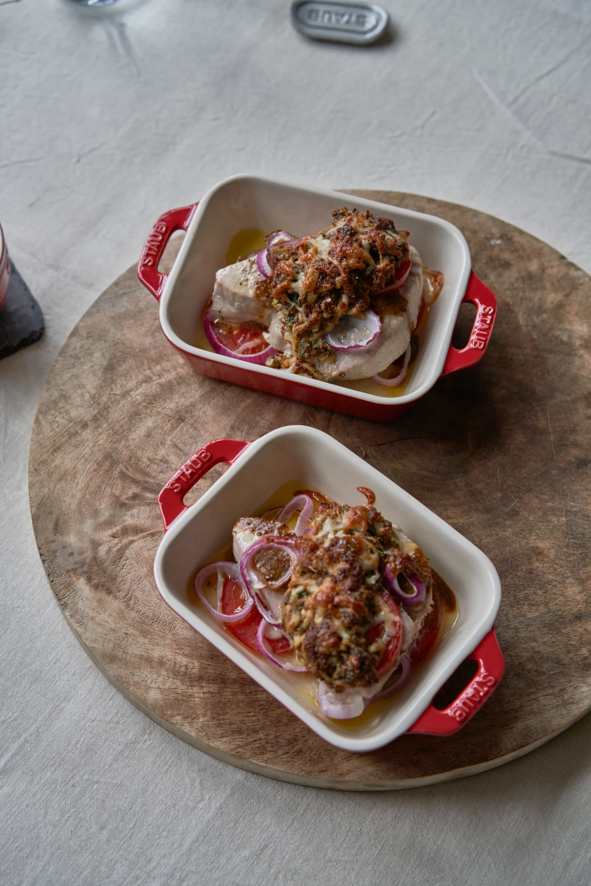 Travessa p/forno retangular Staub 14x11 cm, vermelho STAUB