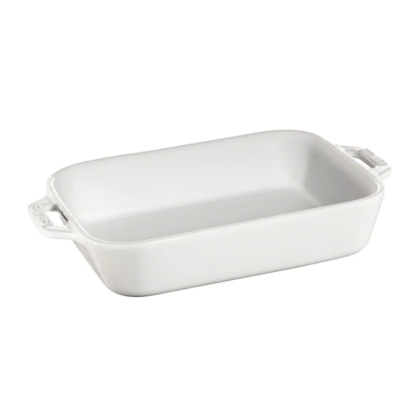 Travessa p/forno retangular Staub 20 x 16 cm, branco STAUB