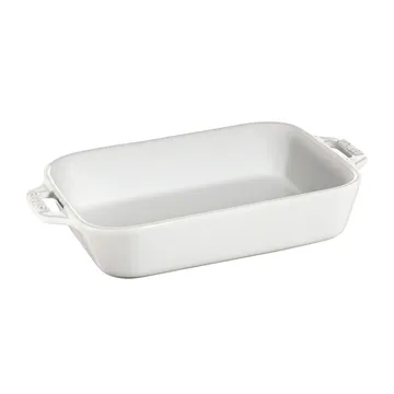 Travessa p/forno retangular Staub 20 x 16 cm - branco - STAUB