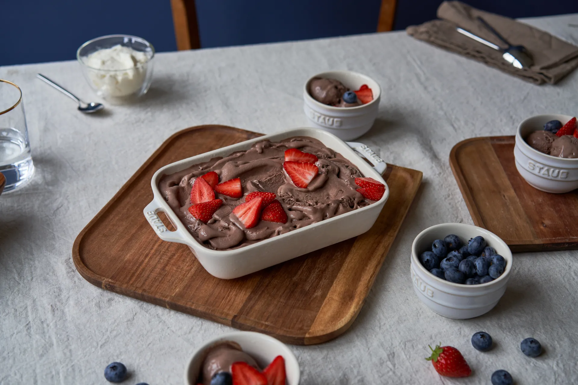 Travessa p/forno retangular Staub 20 x 16 cm, branco STAUB