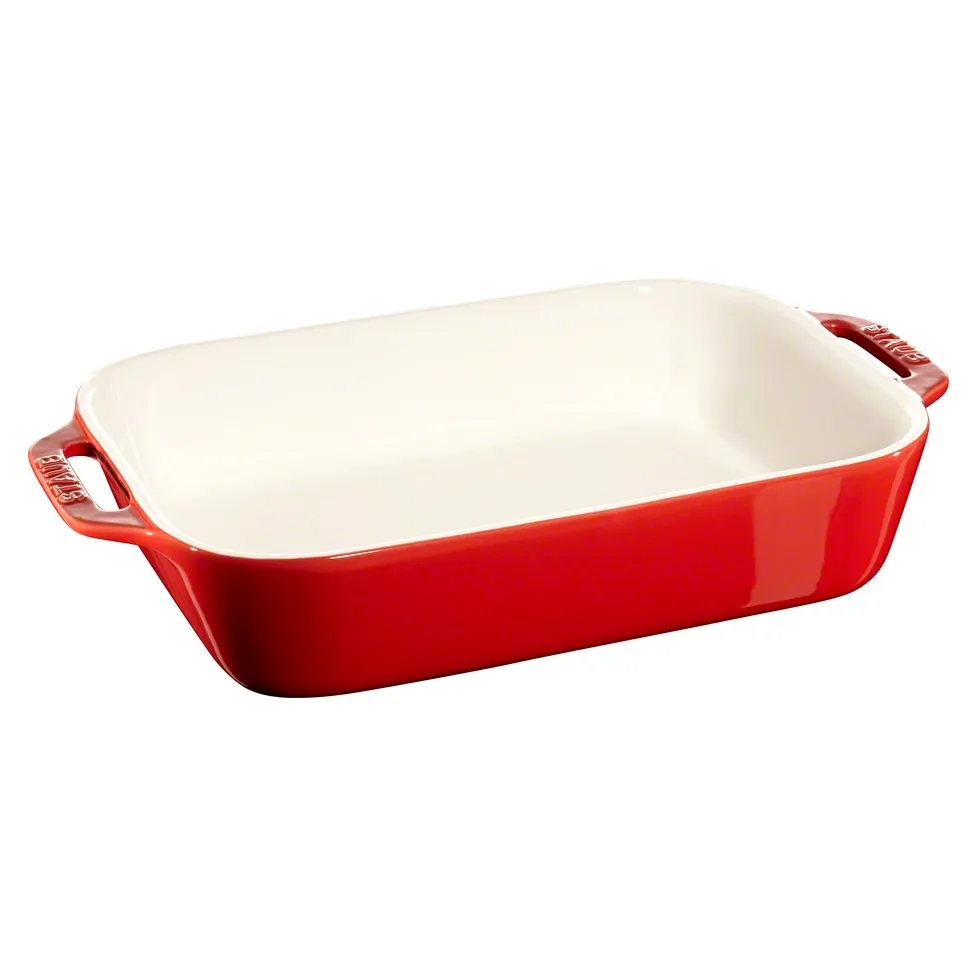 Travessa p/forno retangular Staub 27 x 20 cm, vermelho STAUB