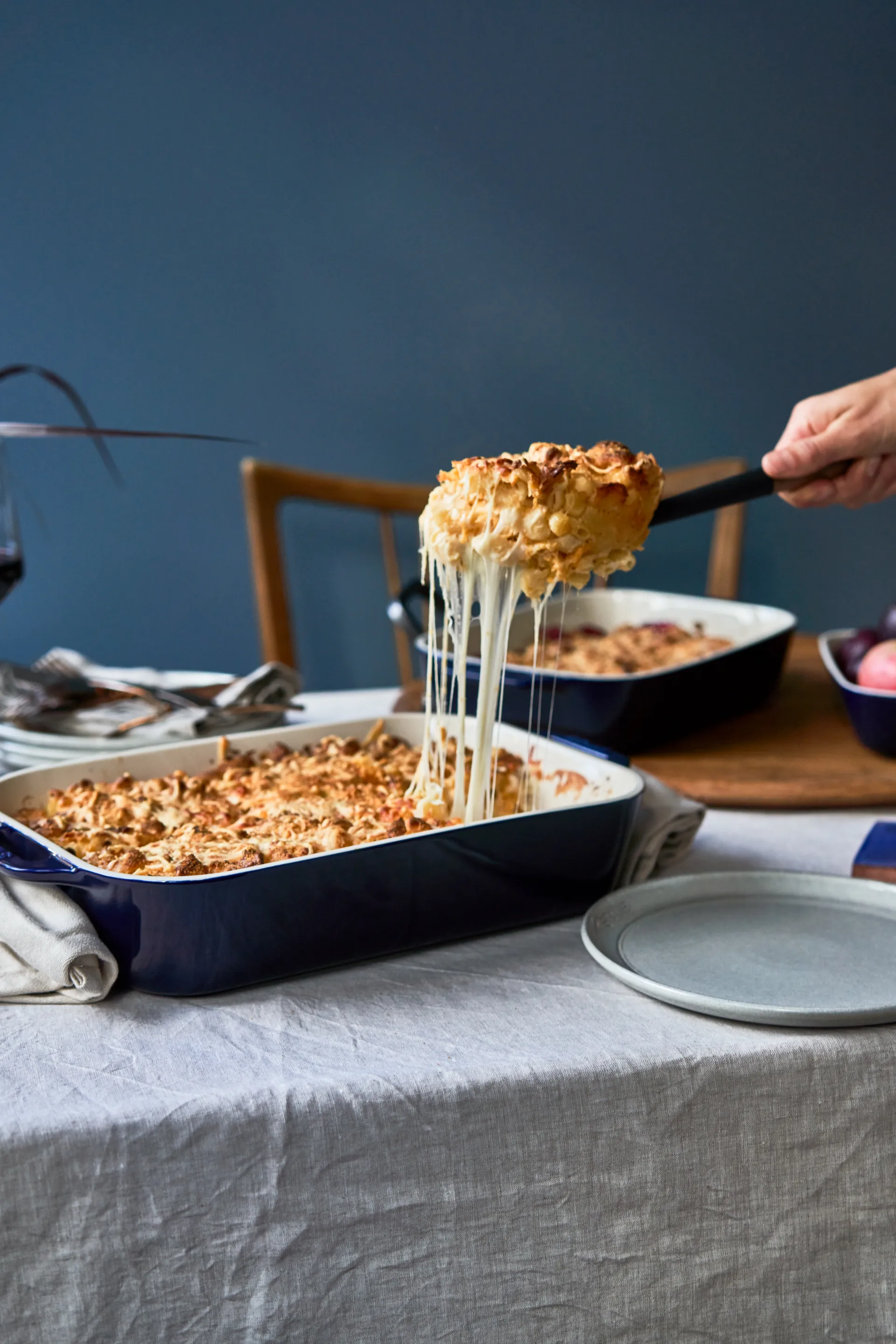 Travessa p/forno retangular Staub 34 x 24 cm, azul STAUB