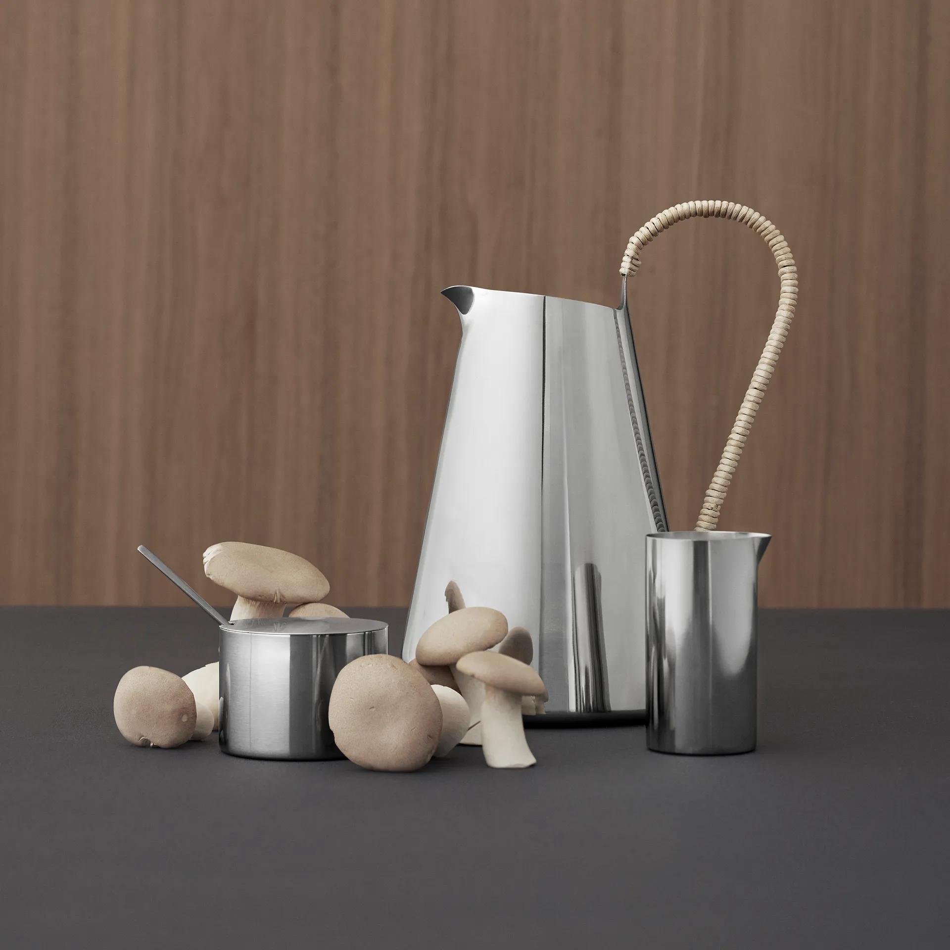 Açucareiro AJ cylinda-line, Aço inoxidável Stelton