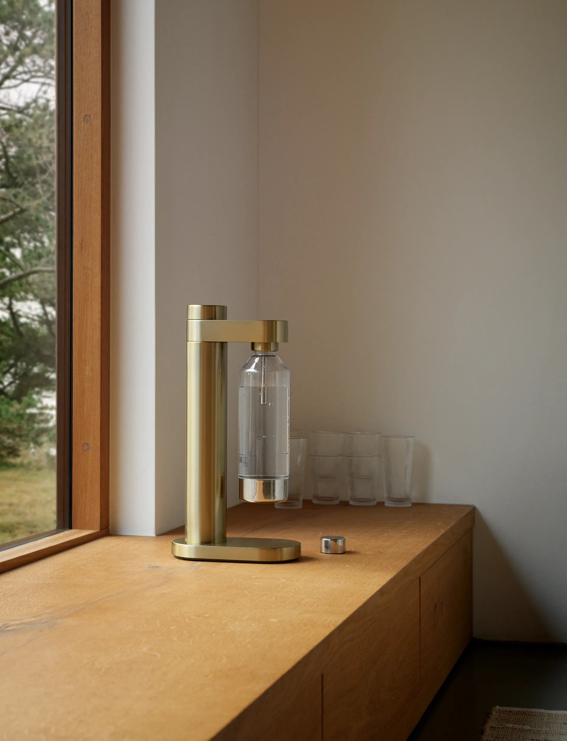 Brus carbonatador, Brushed brass Stelton