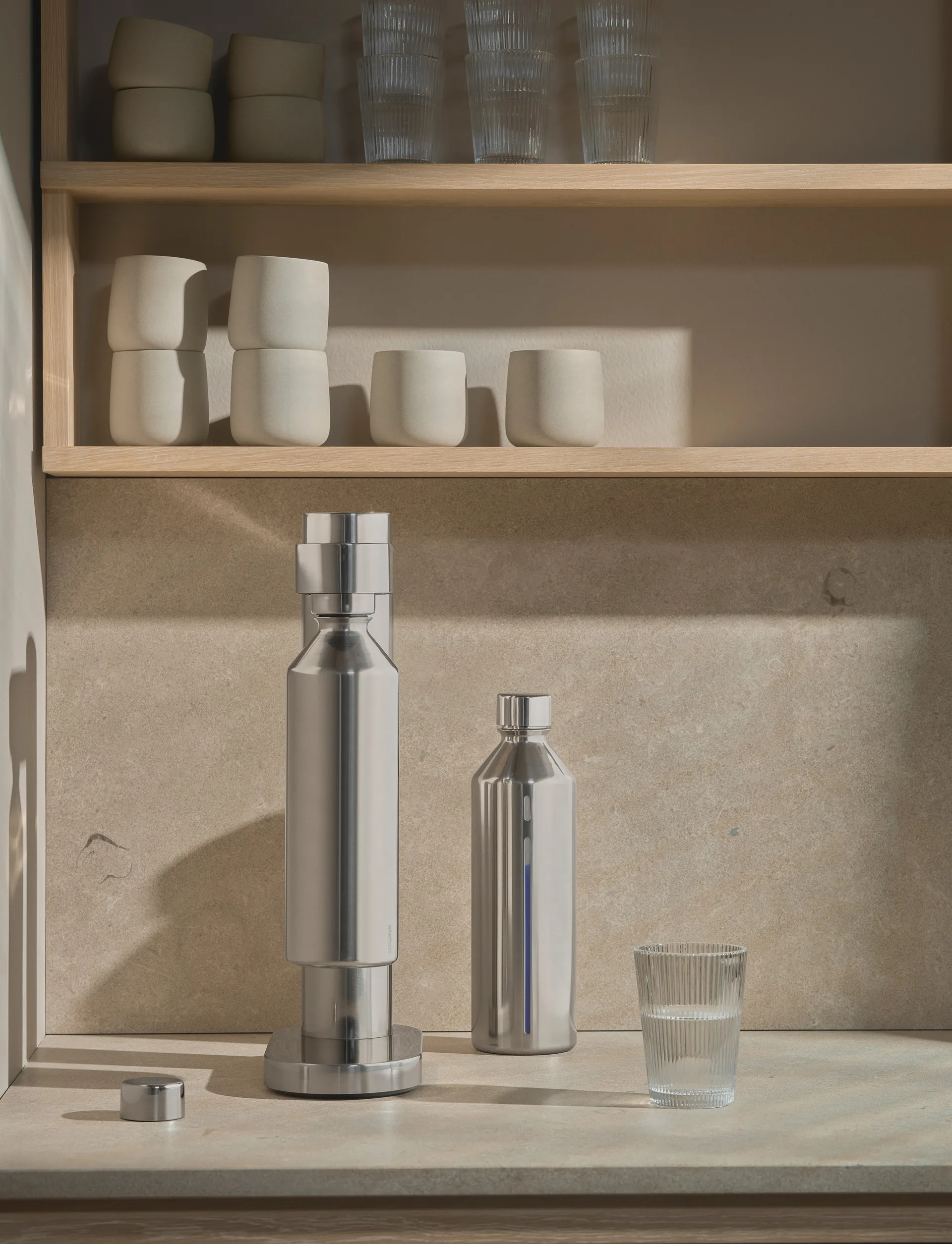Brus garrafa para máquina de gás 1,2 L, Aço Stelton