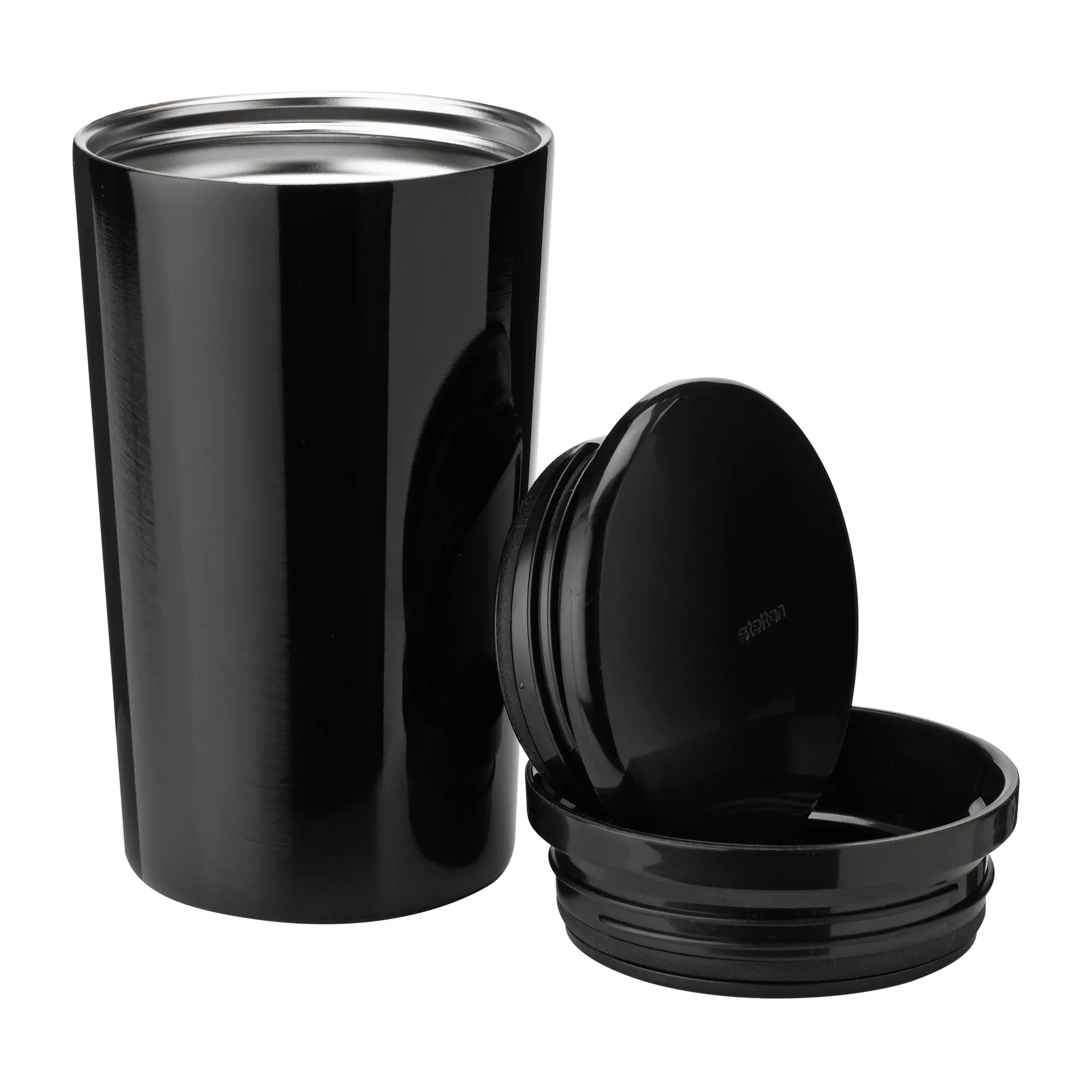 Caneca termo Carrie 0,4 litros, Preto Stelton
