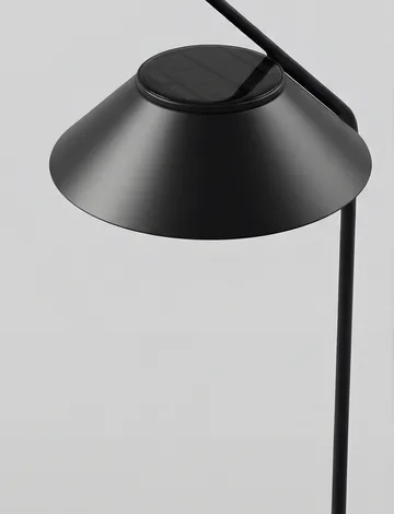 Luminária solar de poste angular com suporte - Preto - Stelton