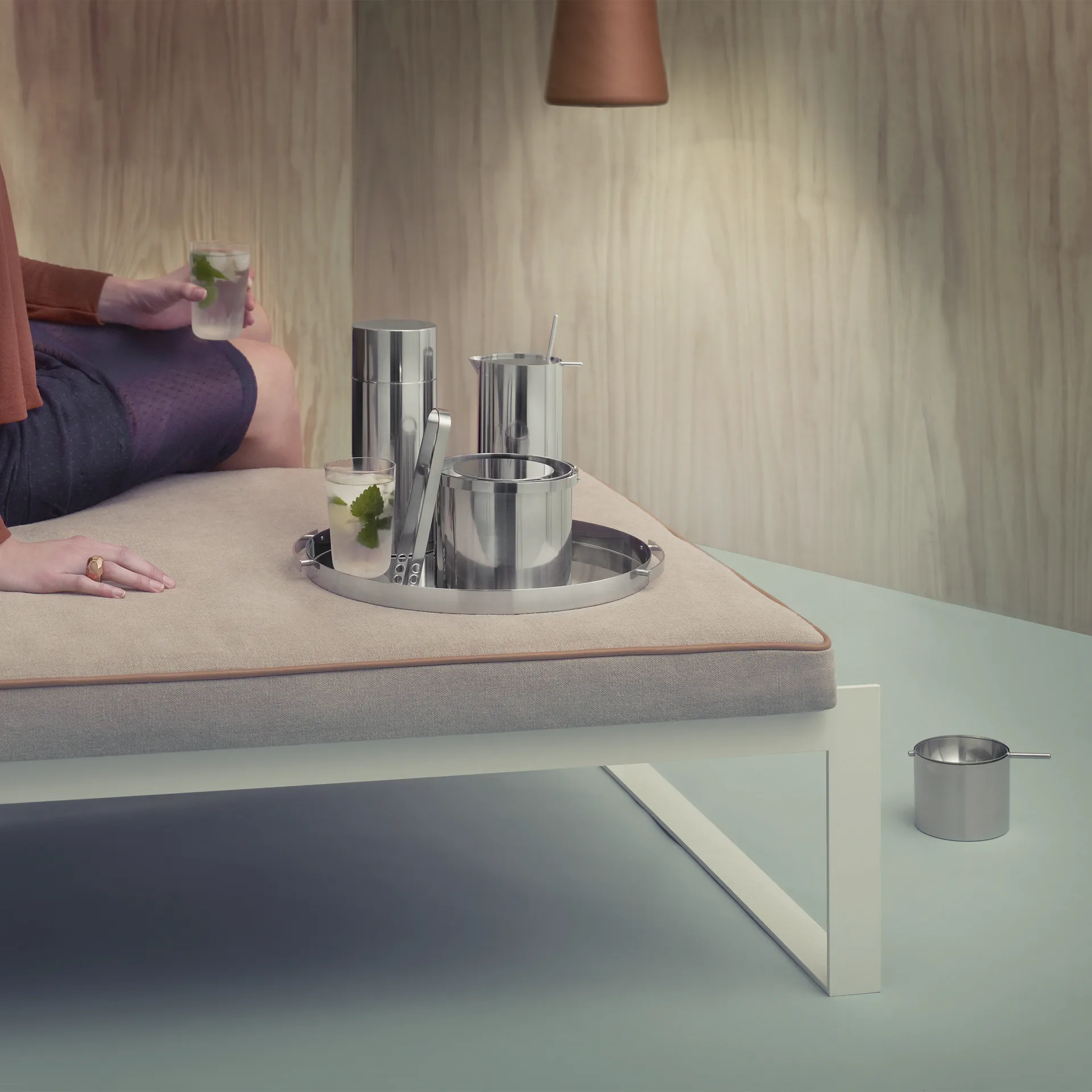 Shaker para cocktail AJ cylinda-line 0,75 l, Aço inoxidável Stelton