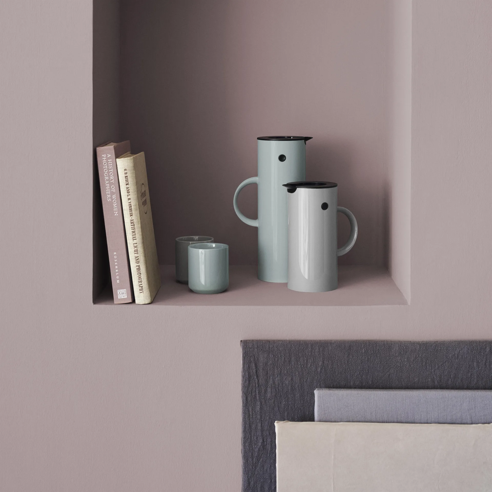 Stelton EM77 garrafa térmica 1 L, dusty green Stelton