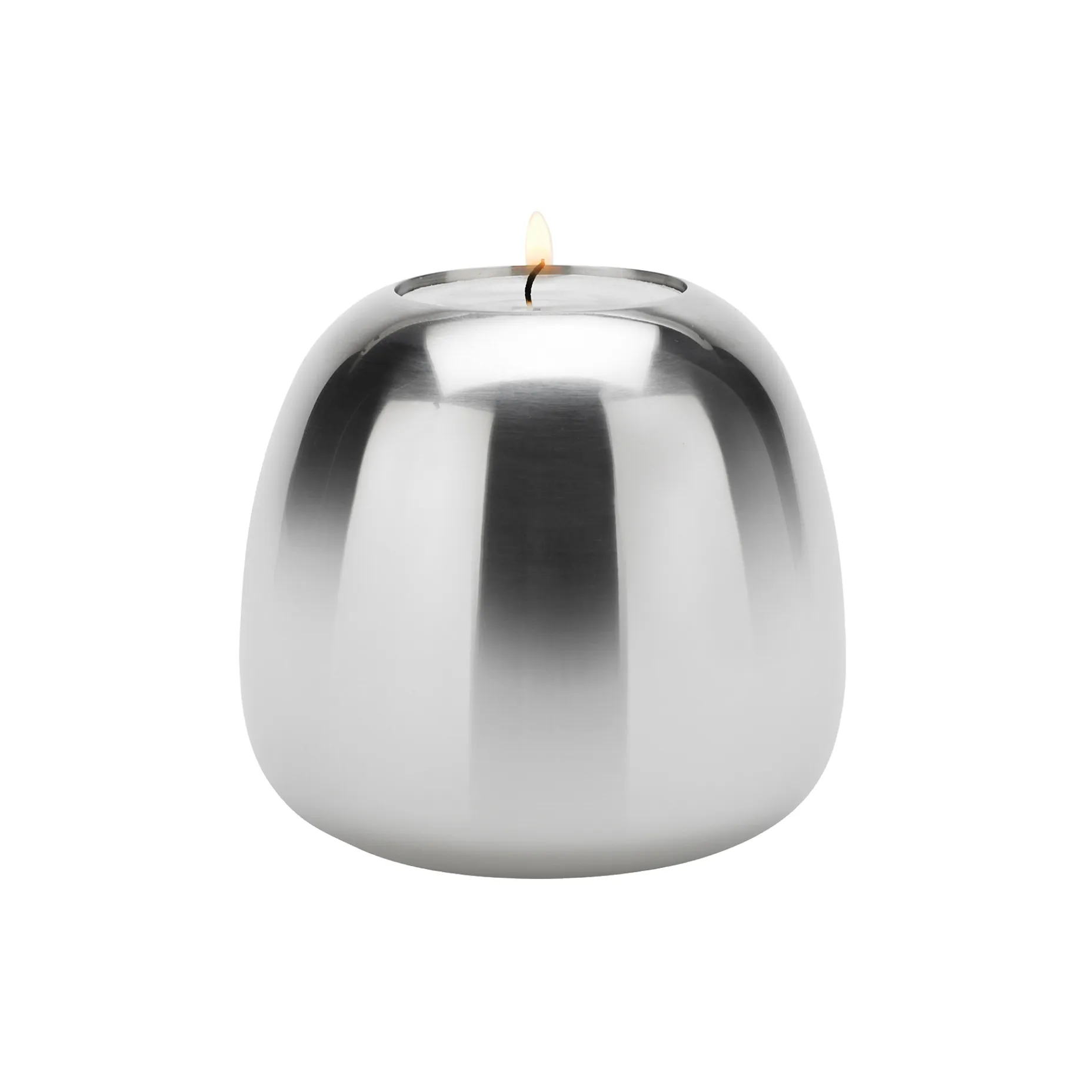 Suporte de velas Ora aço inoxidável , grande Stelton