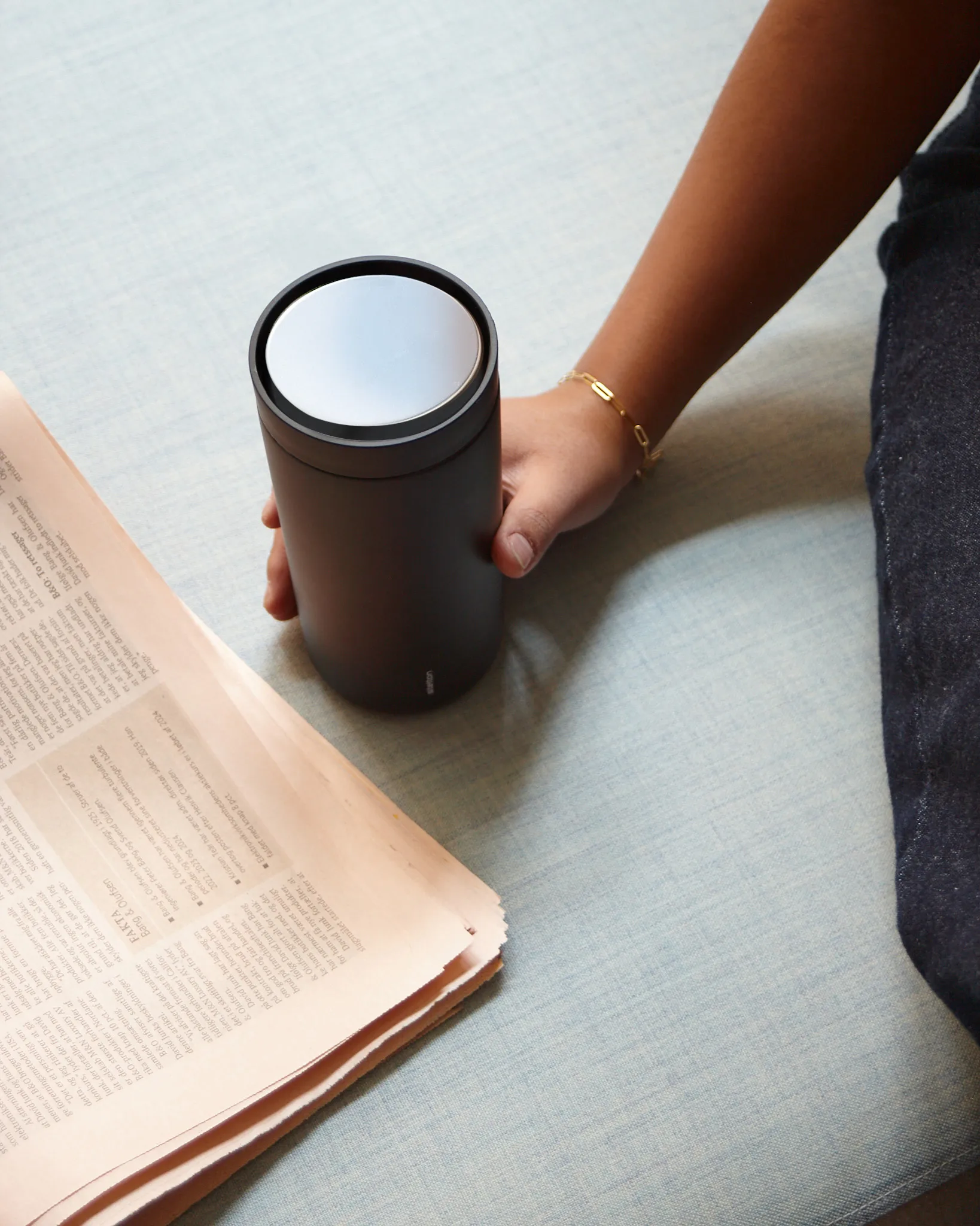 To Go Click caneca térmica 0,2 L, Soft black Stelton