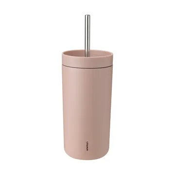 To Go Sip caneca térmica com palhinha 0,4 L - Heather - Stelton
