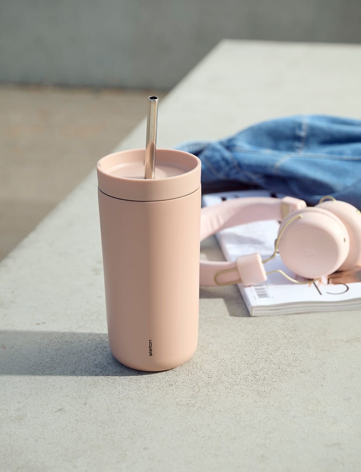 To Go Sip caneca térmica com palhinha 0,4 L, Heather Stelton