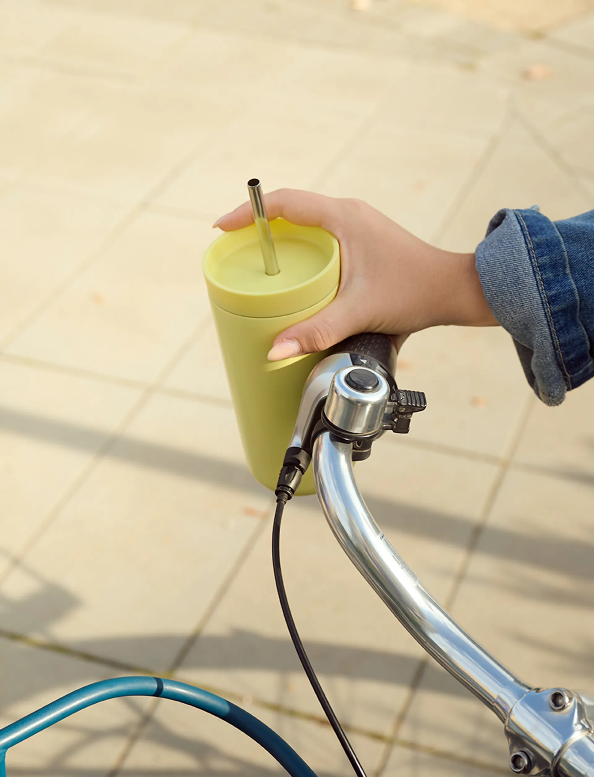 To Go Sip caneca térmica com palhinha 0,4 L, Liso Stelton