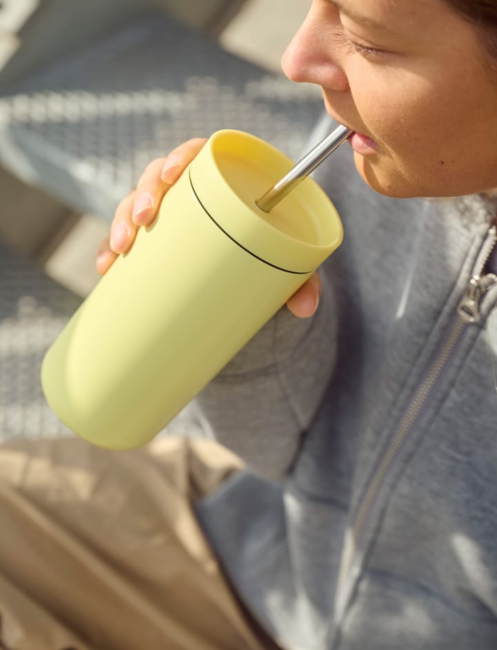 To Go Sip caneca térmica com palhinha 0,4 L, Liso Stelton