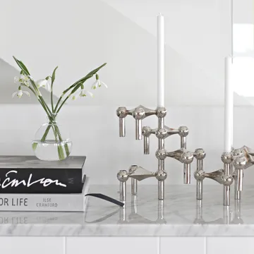 Castiçal STOFF Nagel embalagem de 6 - Cromo - undefined - STOFF