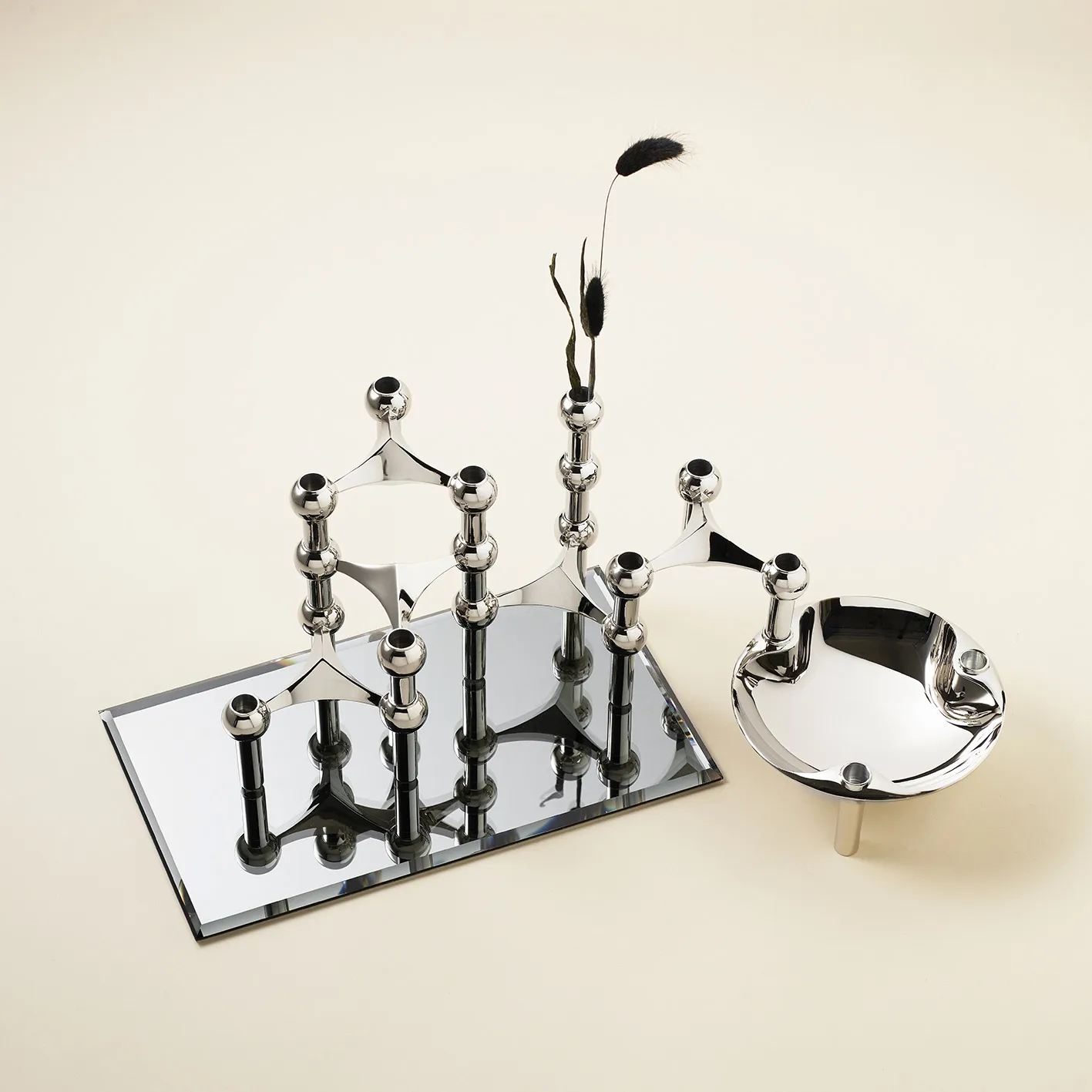 Base para copos retangular Nagel, smoked black STOFF Nagel