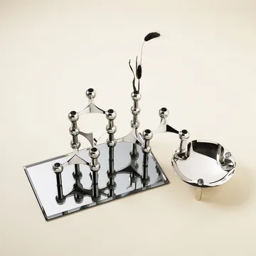 Base para copos retangular Nagel - smoked black - STOFF Nagel