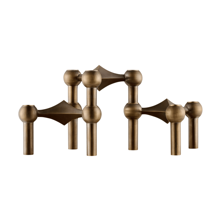 Nagel castiçal 3 unidades - Bronzed brass - STOFF