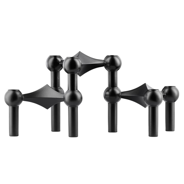 Nagel castiçal 3 unidades - preto - STOFF