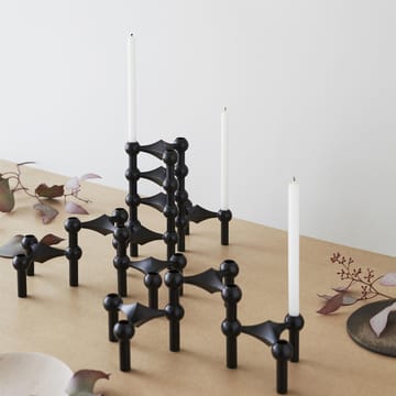 Nagel castiçal 3 unidades - preto - STOFF