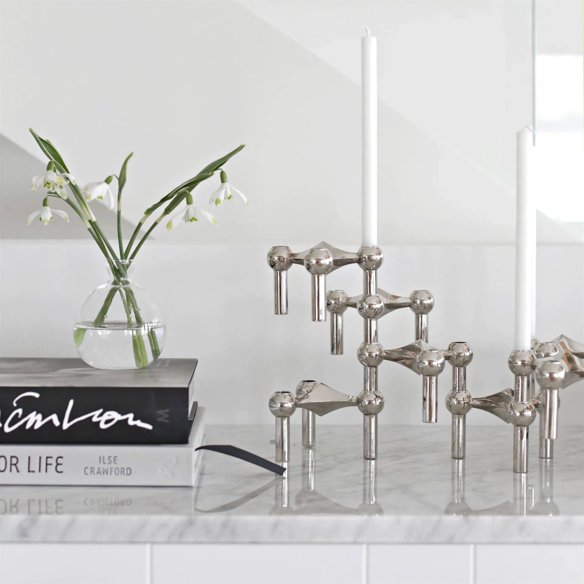 Nagel castiçal , Cromado STOFF