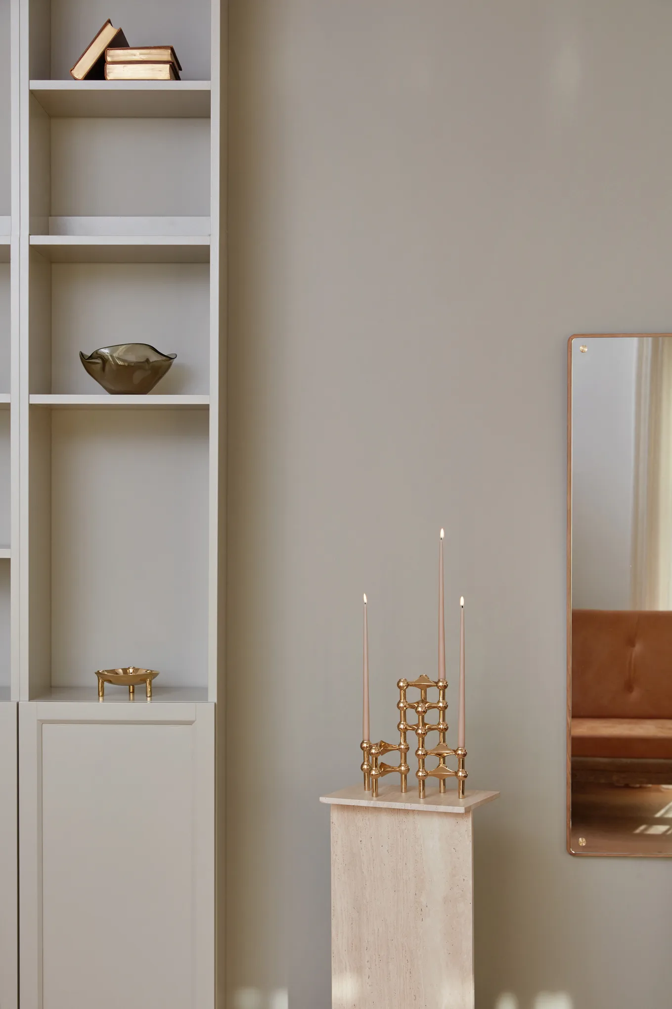 Nagel castiçal , latão STOFF