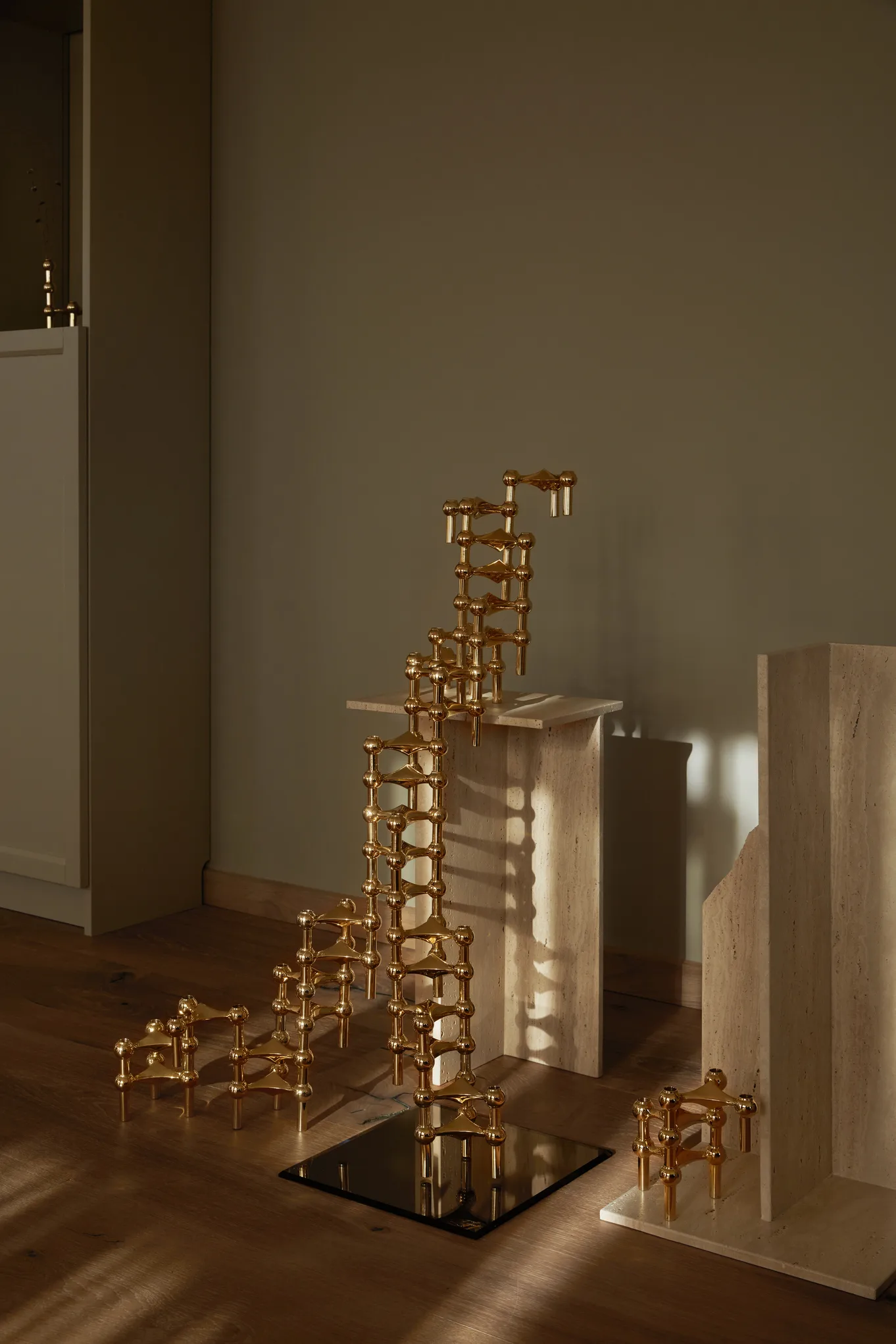 Nagel castiçal , latão STOFF