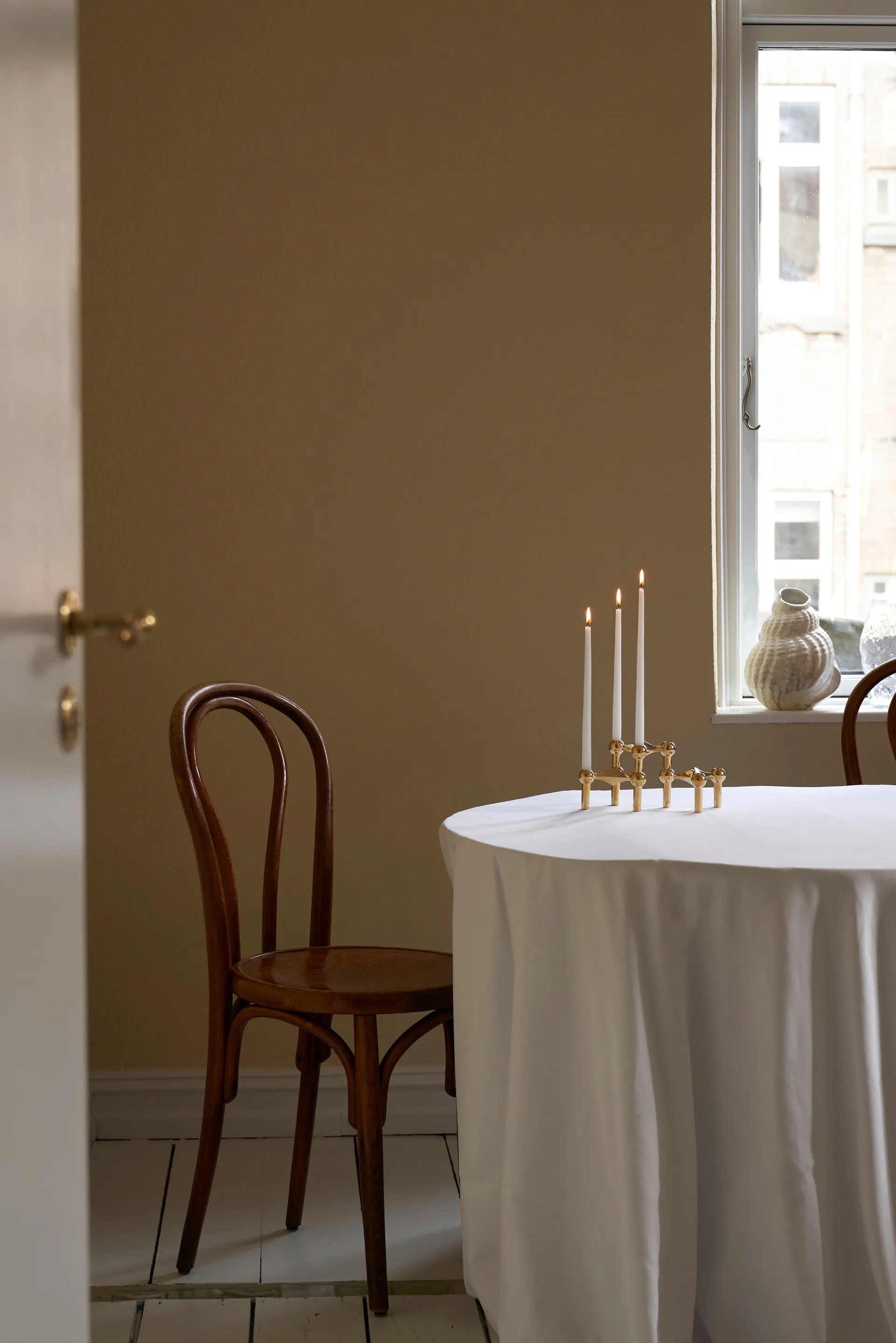 Nagel castiçal , latão STOFF