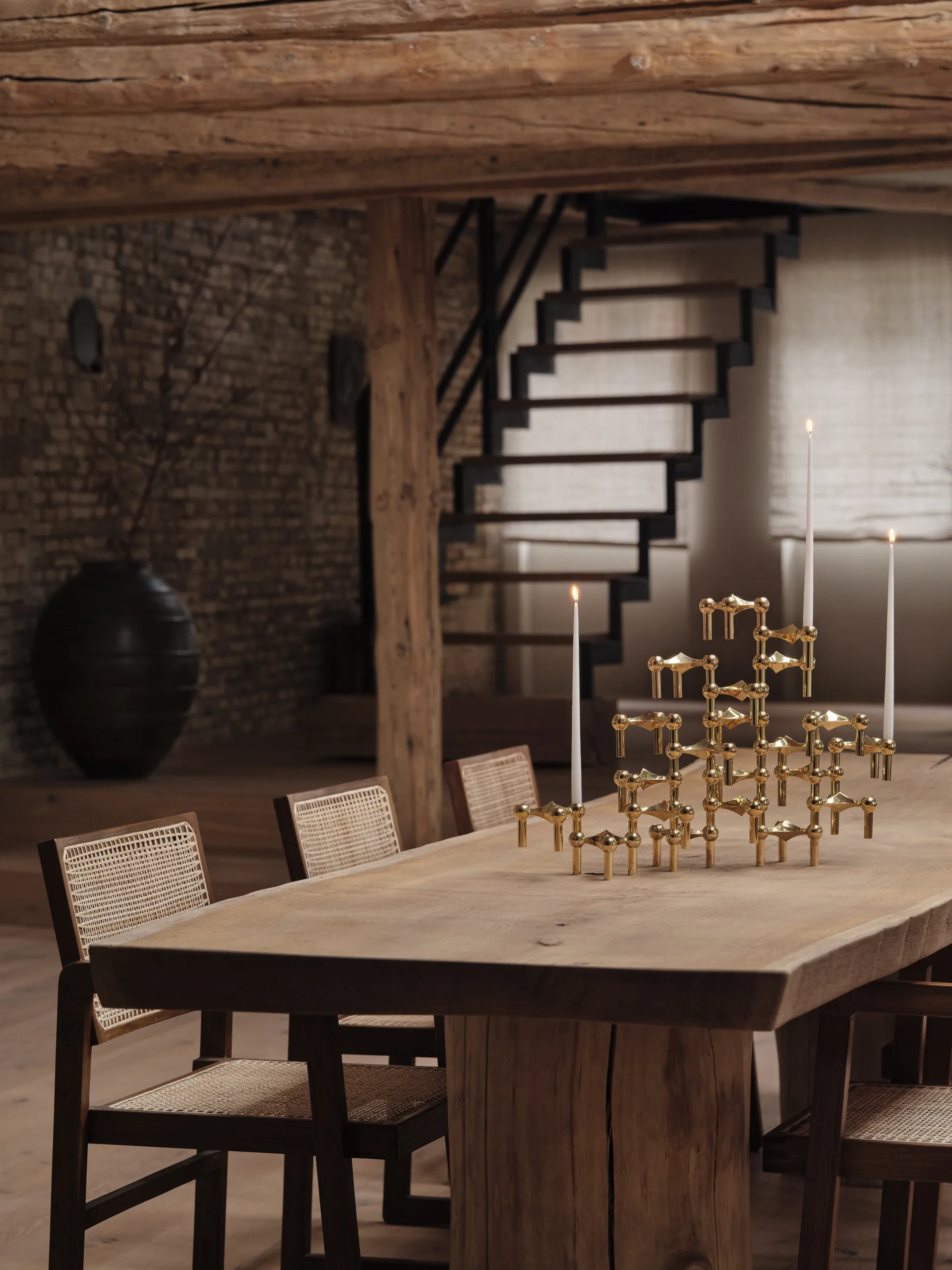 Nagel castiçal , latão STOFF