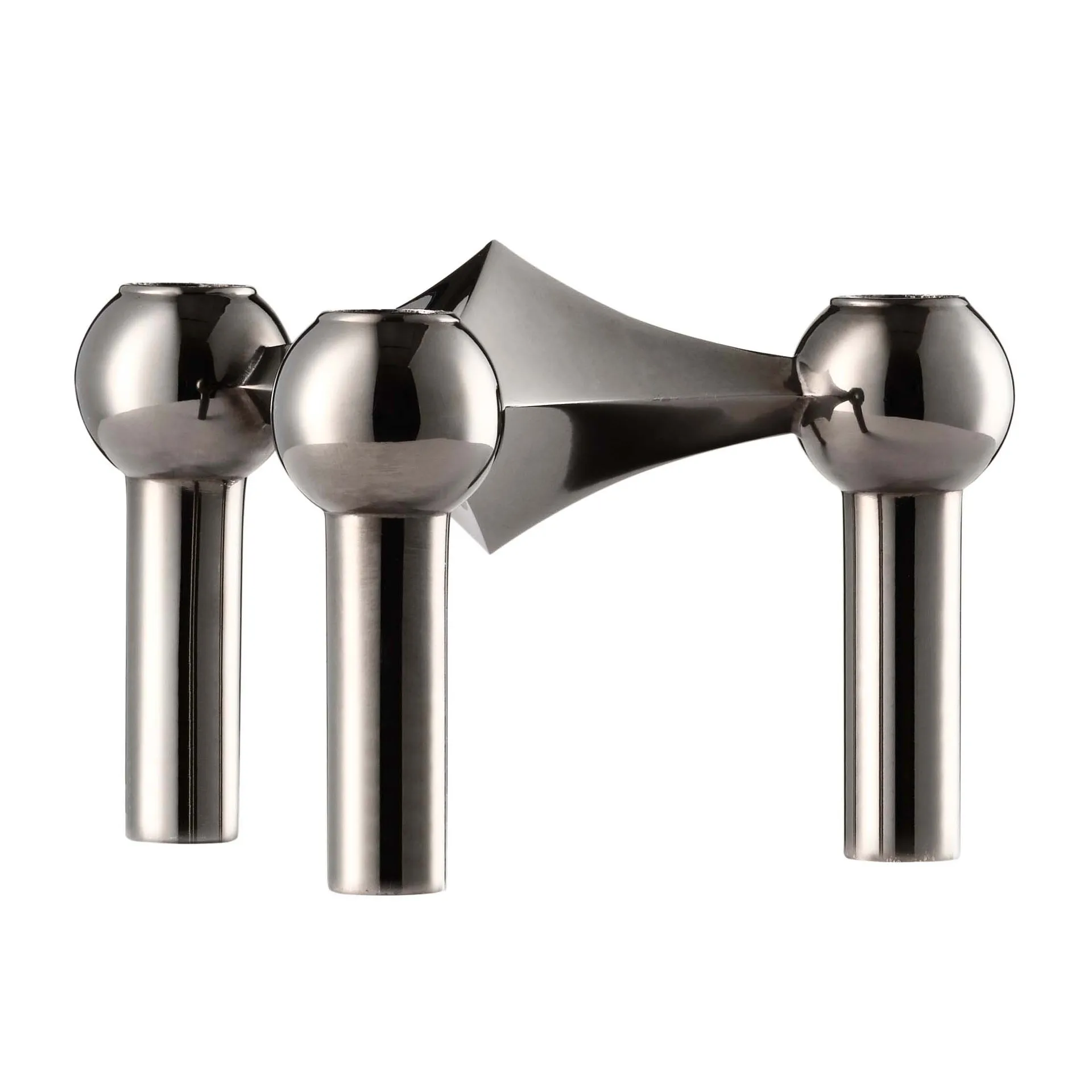 Nagel castiçal , Preto cromado STOFF