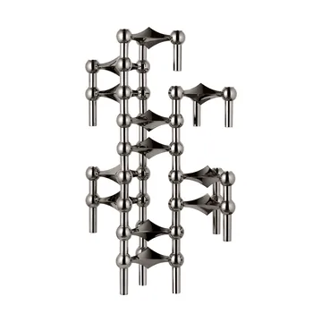 Nagel castiçal  - Preto cromado - STOFF