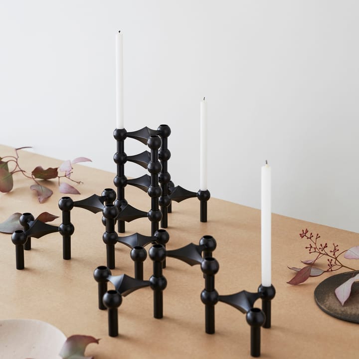 Nagel castiçal , preto mate STOFF