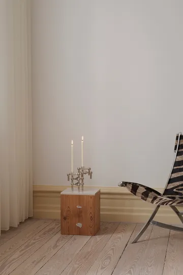 Castiçal STOFF Nagel 3 unidades + velas embalagem de 12 - STOFF Nagel