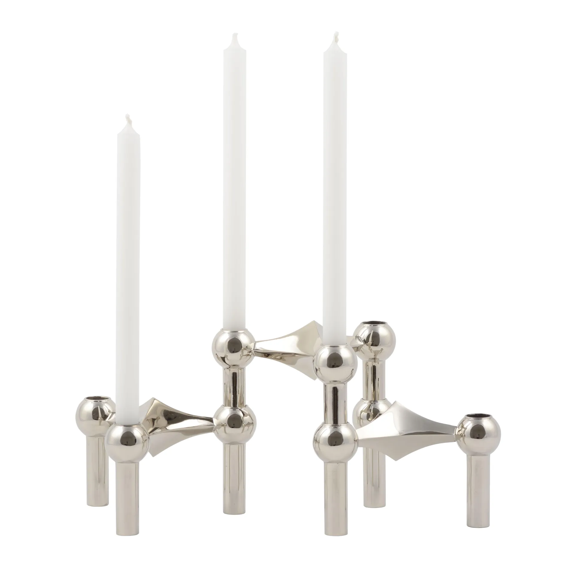 Castiçal STOFF Nagel 3 unidades + velas embalagem de 12 STOFF Nagel