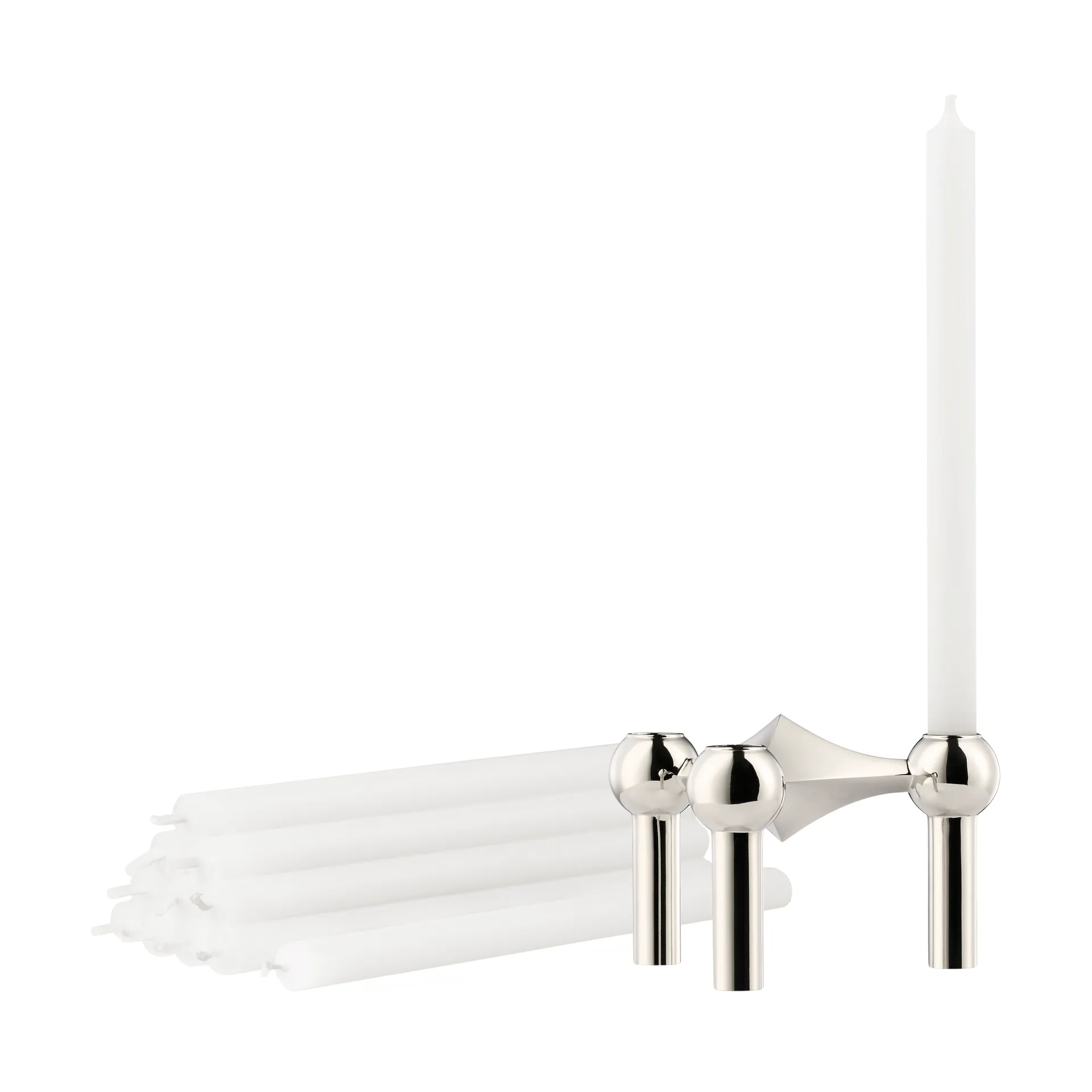 Castiçal STOFF Nagel + velas embalagem de 12 STOFF Nagel