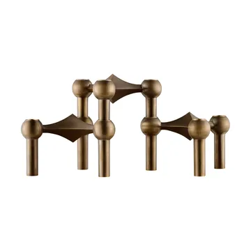 Nagel castiçal 3 unidades - Bronzed brass - STOFF Nagel